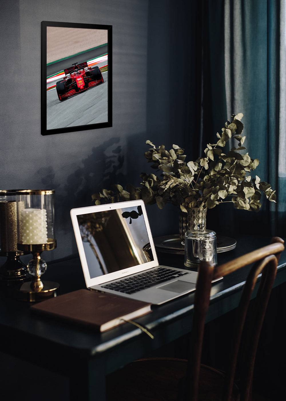 Quadro Carro Ferrari F1 - Com vidro