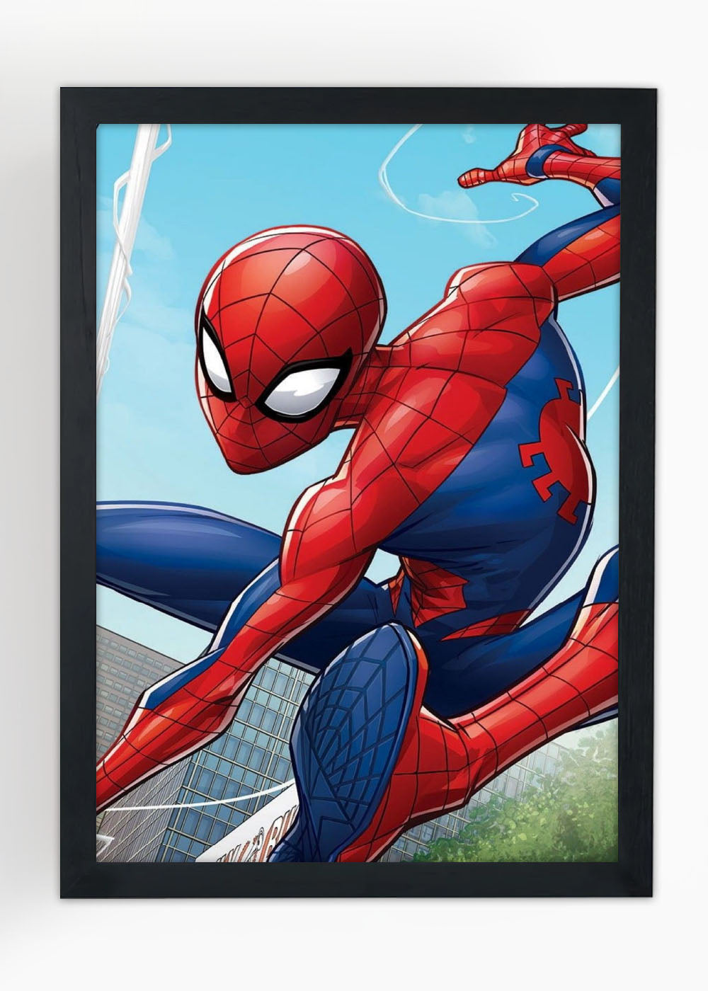 Quadro Decorativo Heroi Marvel - Homem aranha - Com vidro