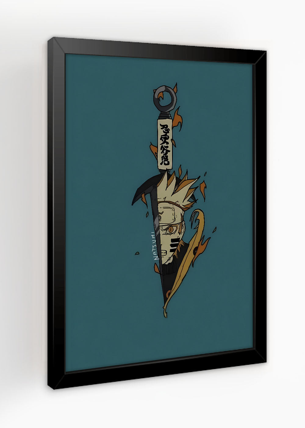 Quadro Decorativo Kunai de Minato - Anime - Com vidro