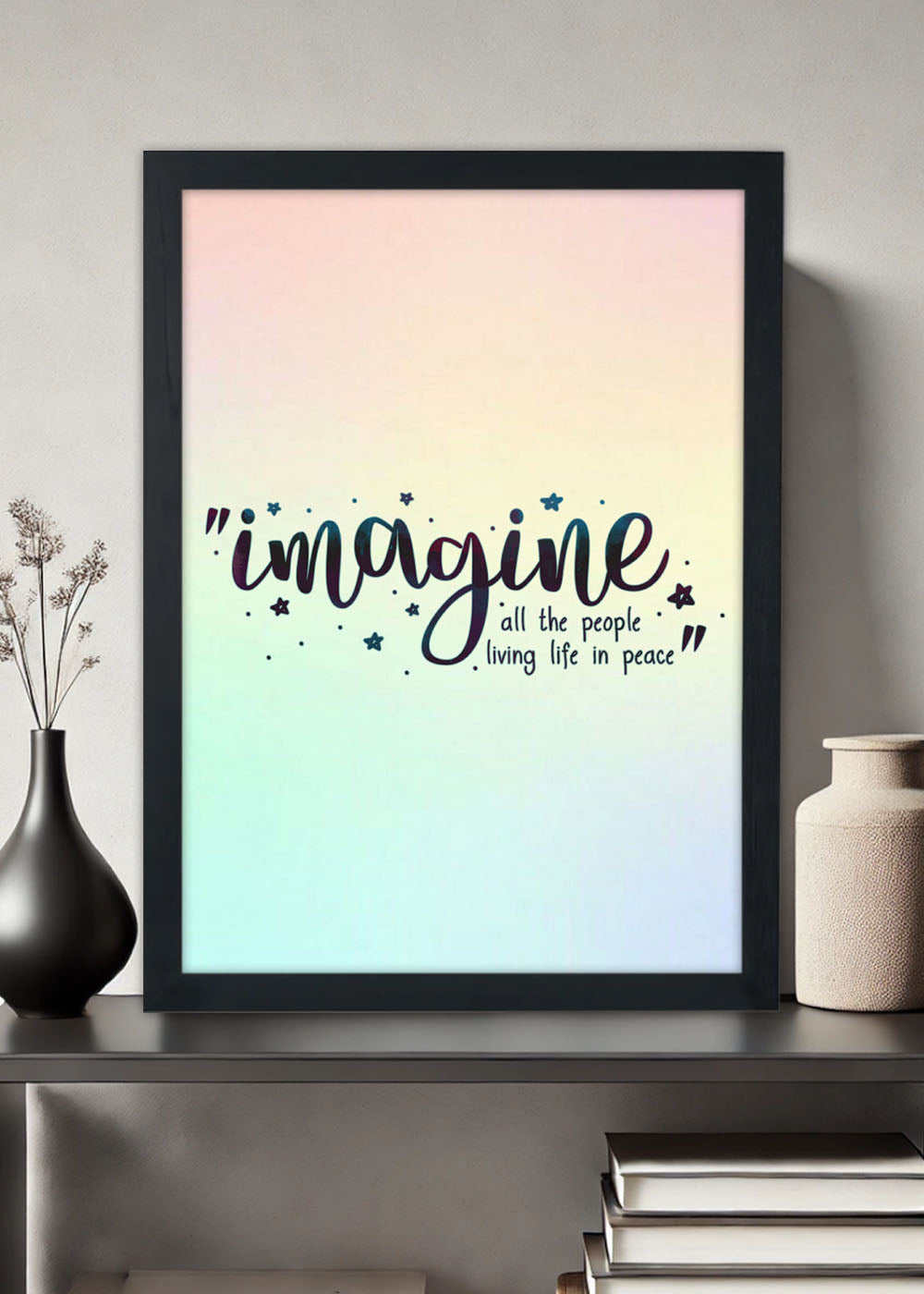 Quadro Decorativo Imagine - Com vidro