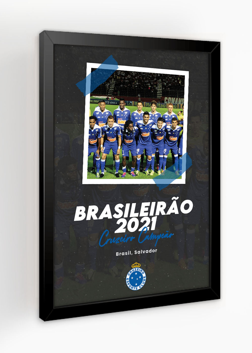 Quadro Campeonato Brasileiro 2013 - Com vidro