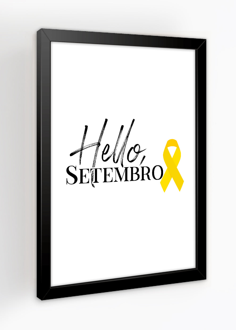 Quadro Setembro amarelo - Com vidro