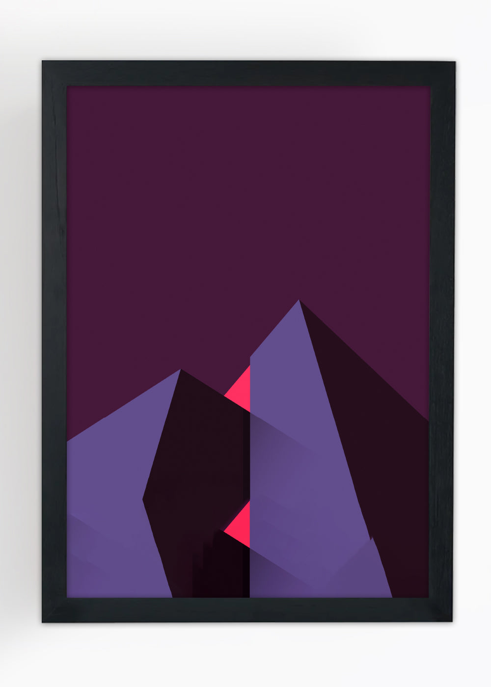 Quadro Decorativo Geométrico - Com vidro