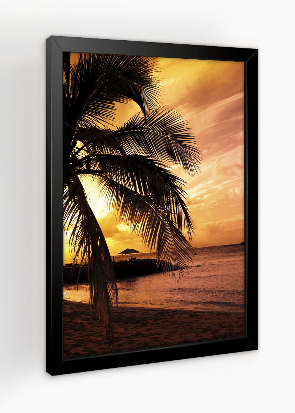 Quadro Decorativo A vista do mar - Com vidro