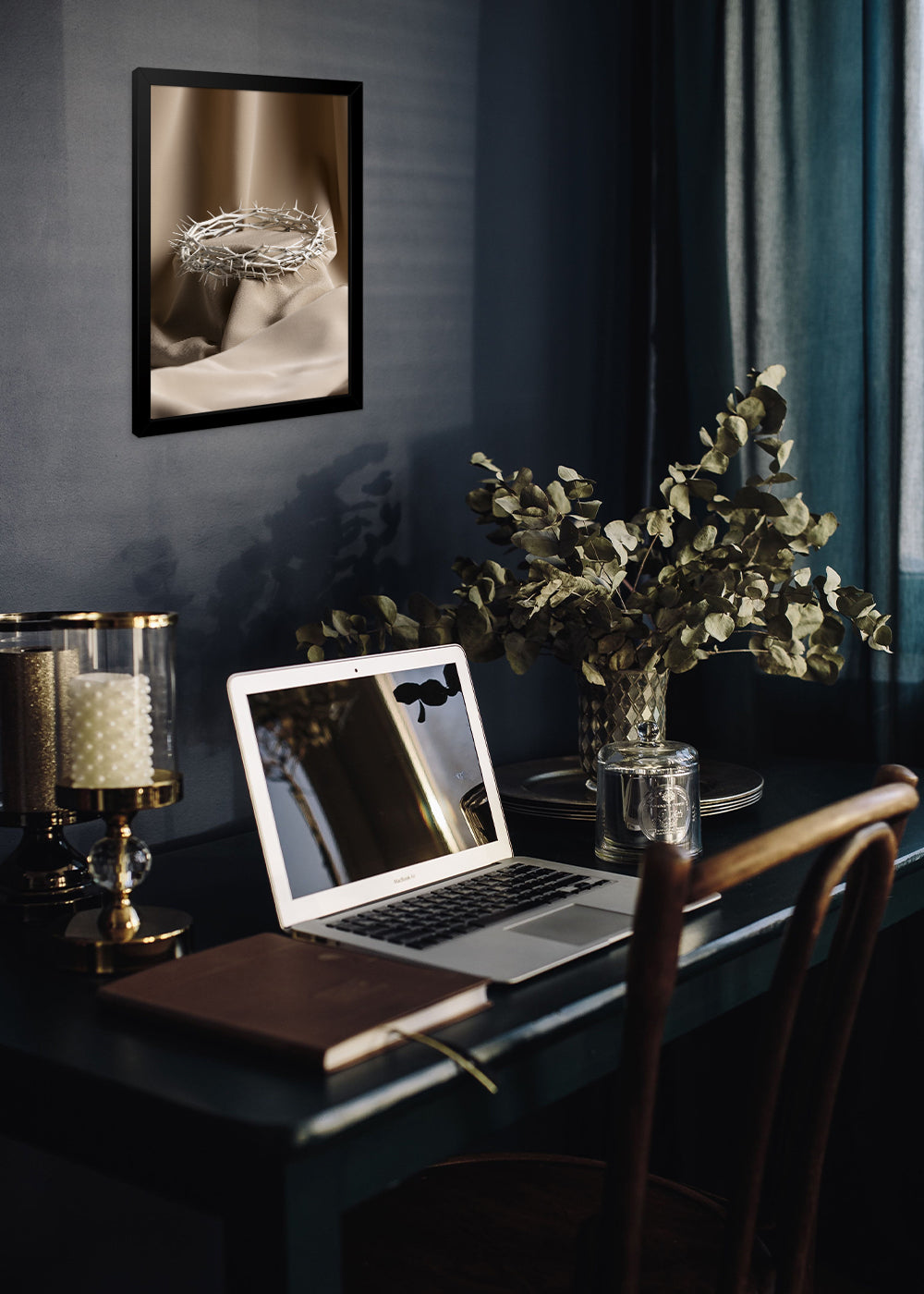 Quadro Coroa de espinhos usada por Jesus - Com vidro