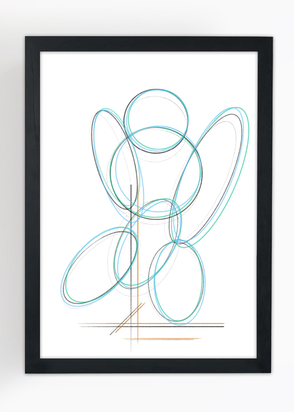 Quadro Decorativo O poder da arte - Com vidro