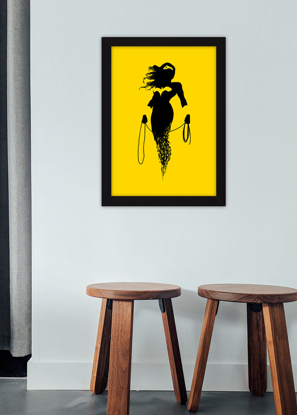 Quadro Decorativo Mulher Maravilha - DC - Com vidro