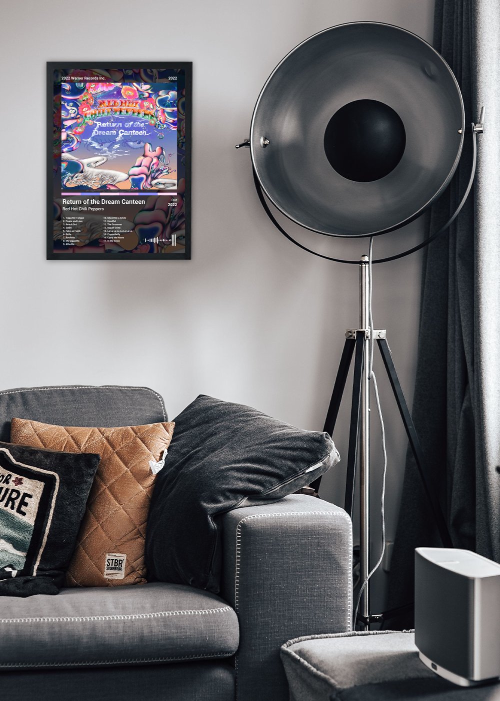 Quadro Red Hot Chili Peppers Return of t... (Dark) Com Vidro