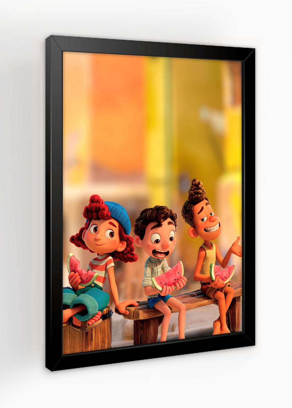 Quadro Decorativo Luca e seus amigos - Com vidro