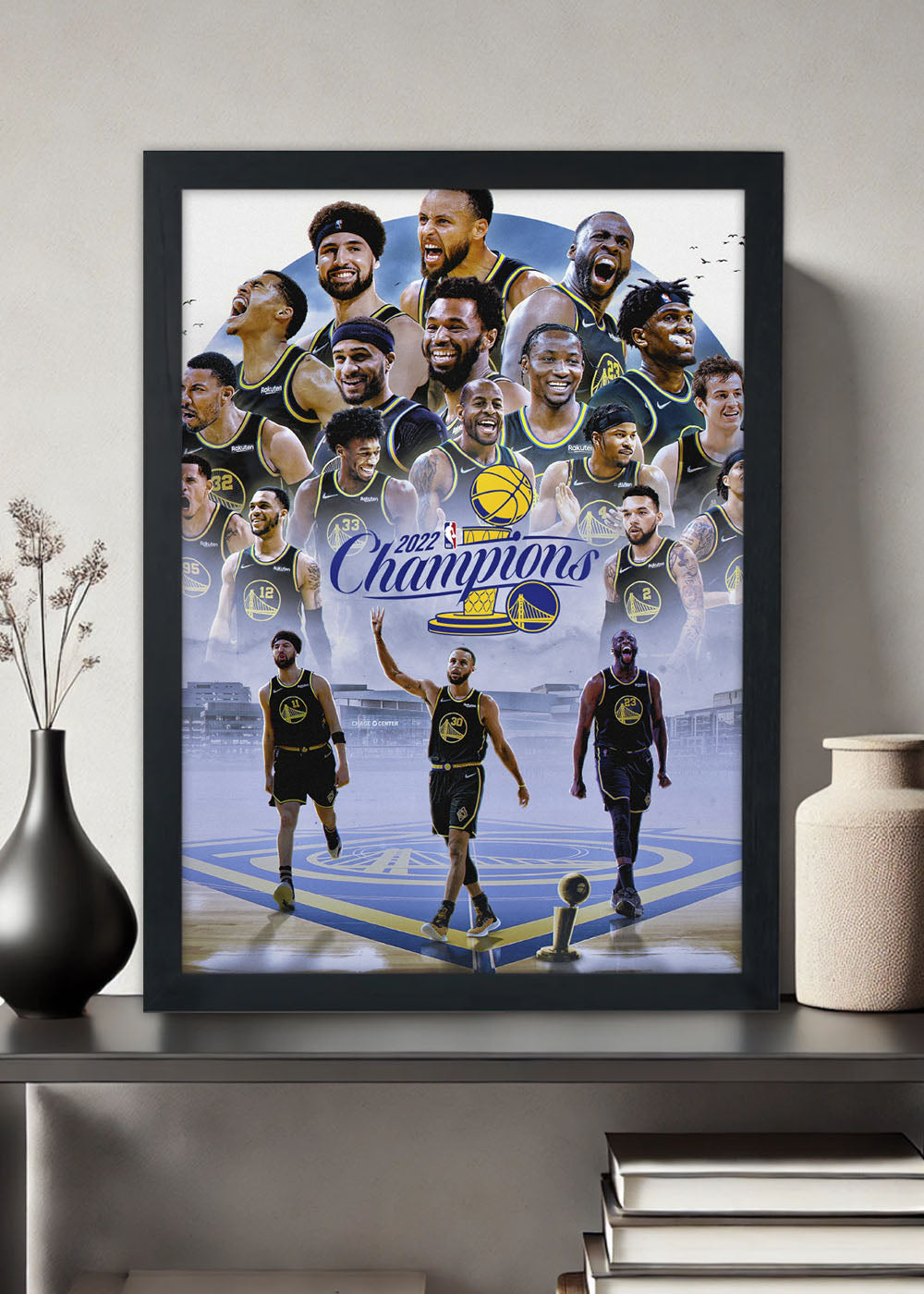 Quadro Golden State Warriors - Com vidro