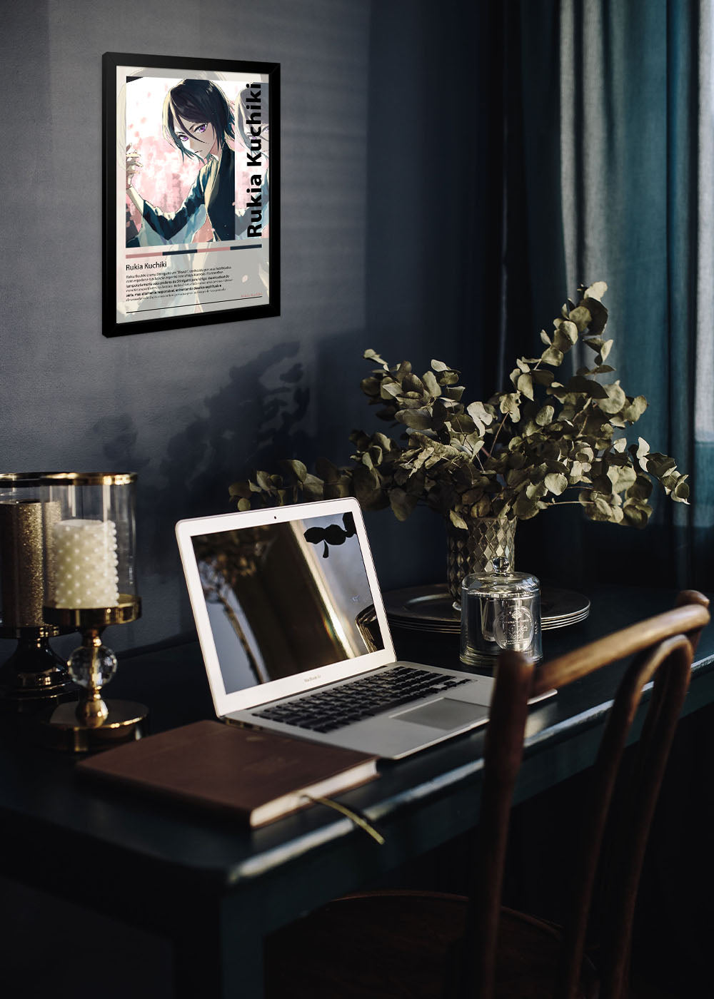 Quadro Rukia Kuchiki - Bleach - Com vidro