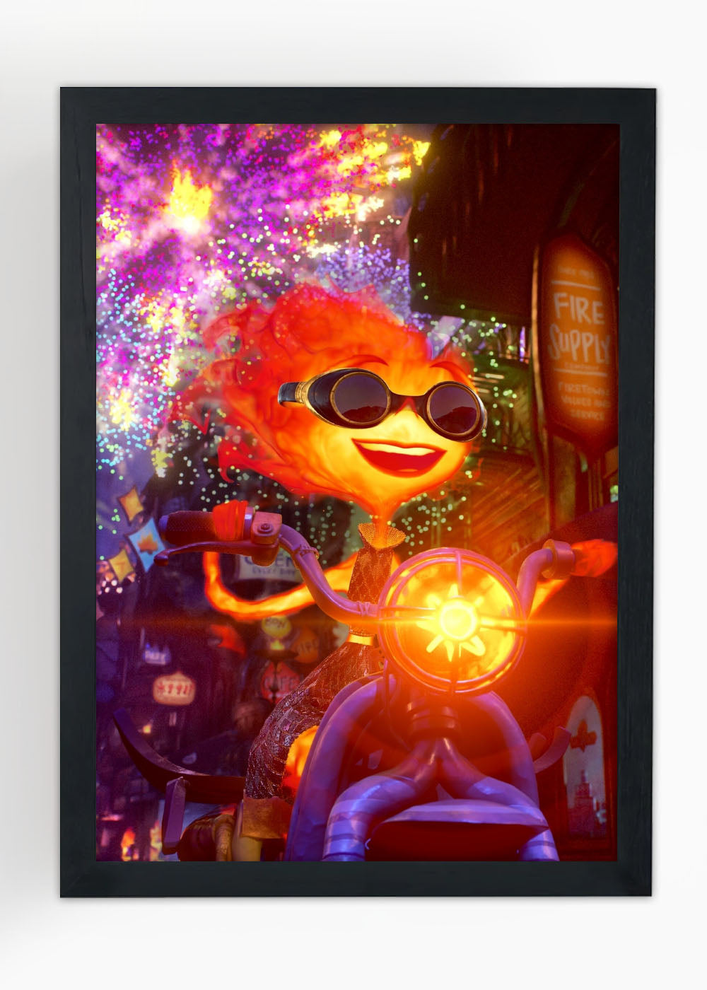 Quadro Fogo e a agua o filme - Com vidro