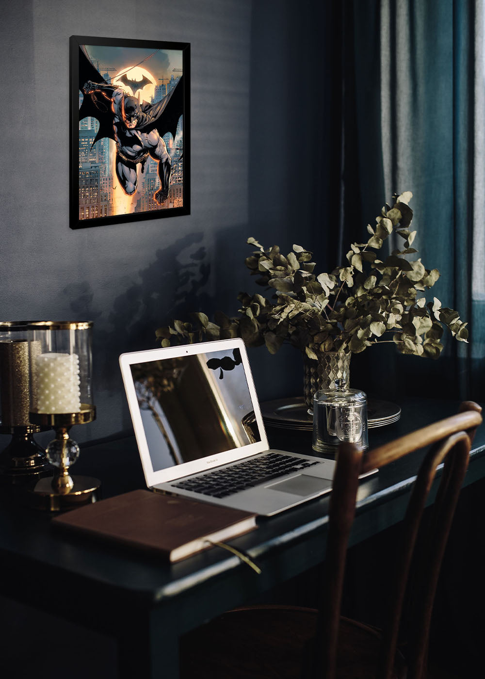 Quadro Decorativo Heroi DC - Batman - Com vidro