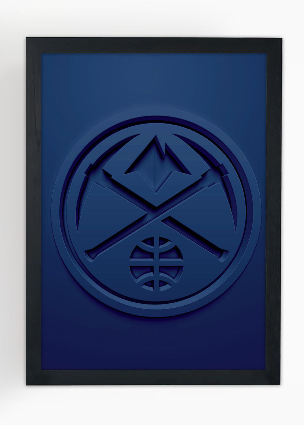 Quadro Decorativo NBA Denver Nuggets - Com vidro