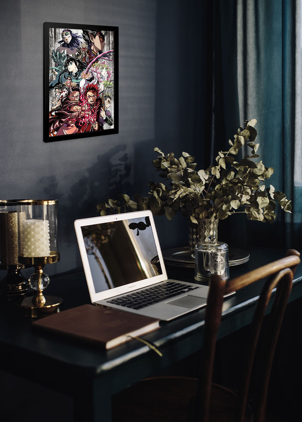 Quadro Decorativo Demon Slayer Kimetsu no Yaiba - Com Vidro