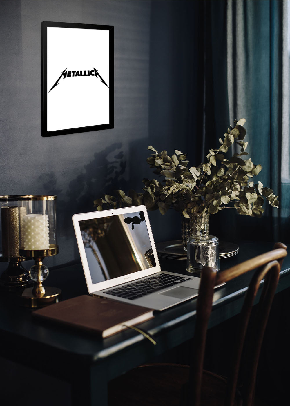 Quadro A banda Metallica - Com vidro