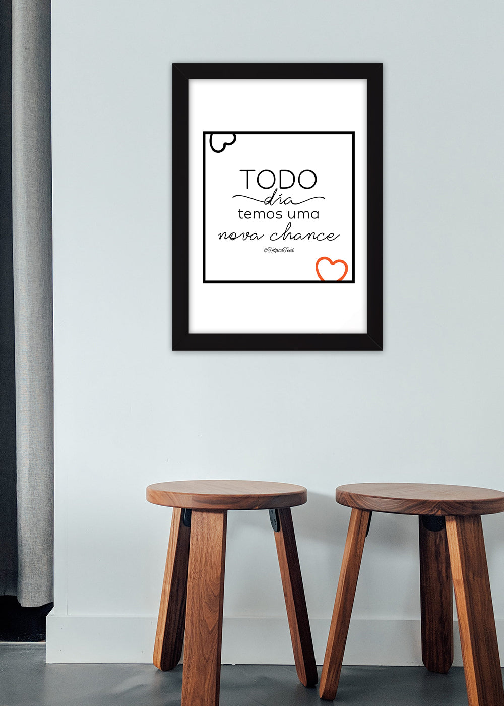 Quadro Decorativo Nova chance - Com vidro