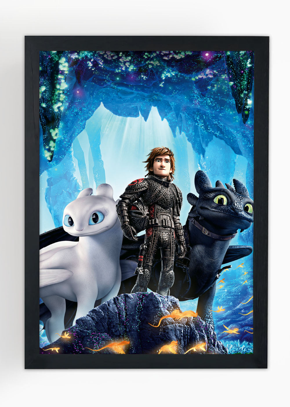 Quadro Decorativo Furia da Noite e Furia do Dia - Com vidro