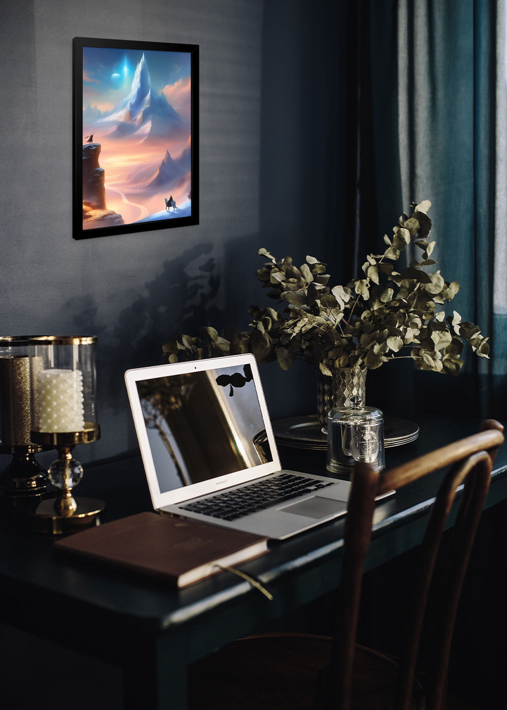 Quadro Reino de Jotunheim - Mitologia nórdica - Com vidro