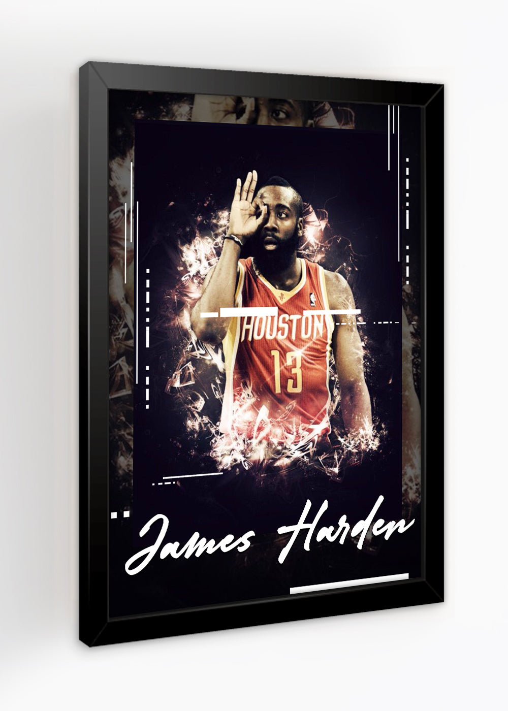 Quadro Decorativo James Harden - Com vidro