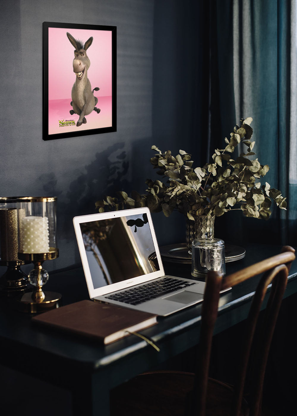 Quadro Decorativo O melhor amigo do shrek - Com vidro