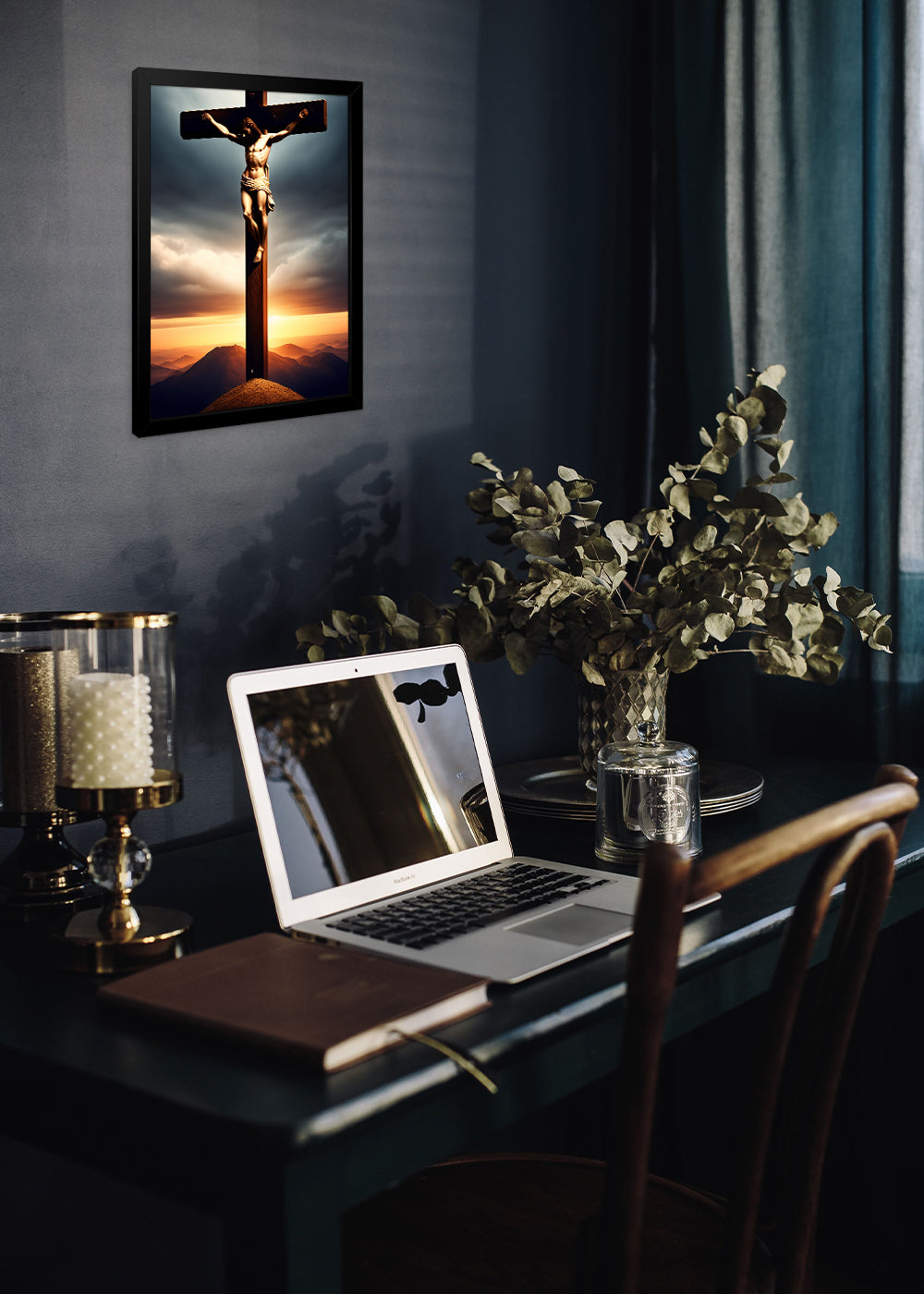 Quadro A crucificação de Jesus - Católica - Com vidro