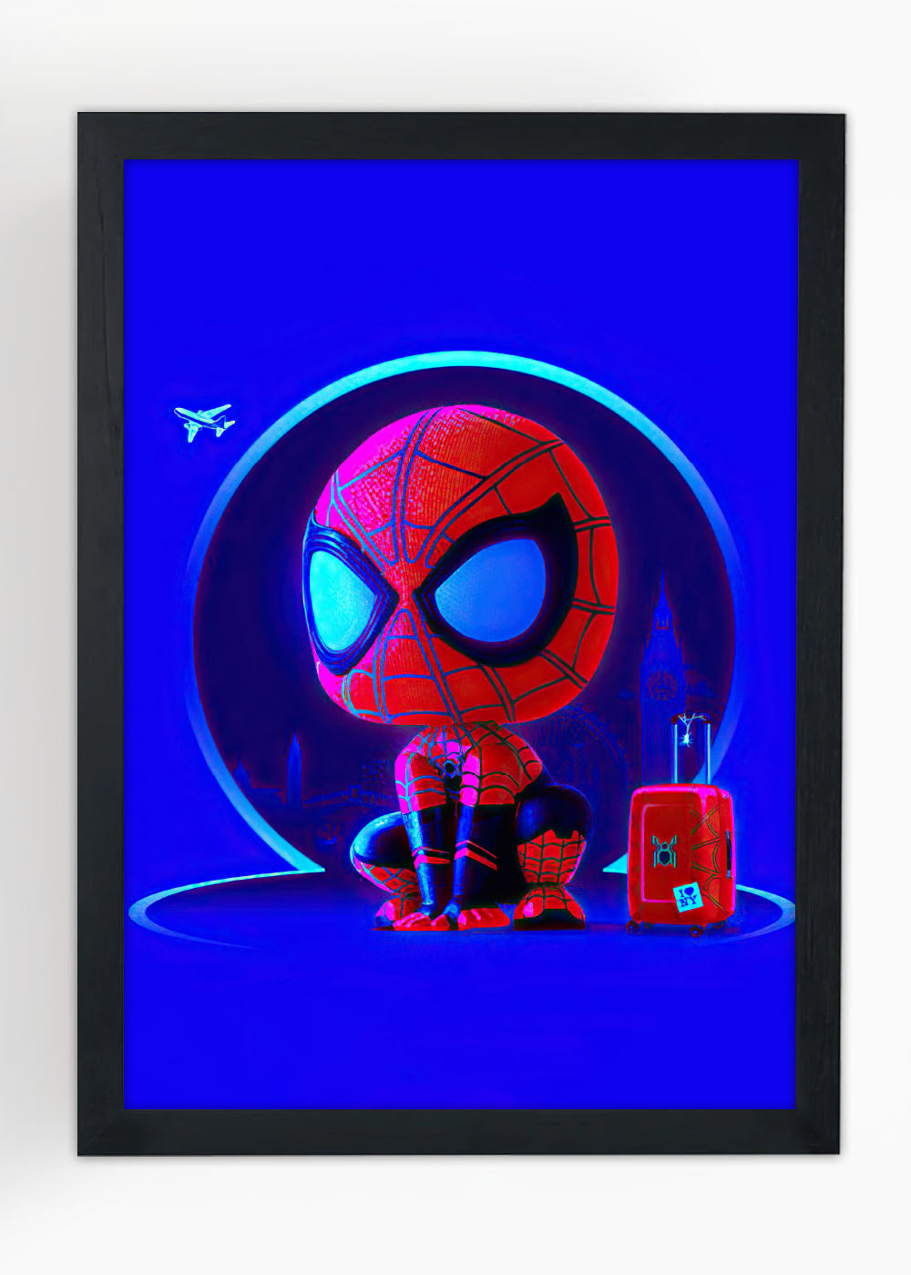 Quadro Homem Aranha Baby - Marvel - Com vidro