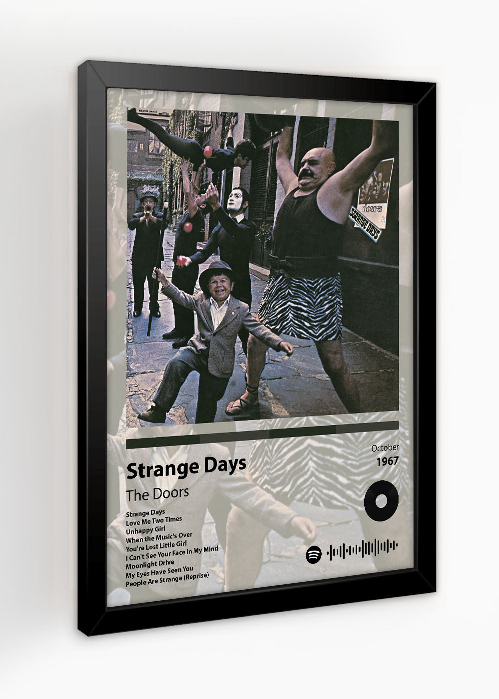 Quadro Strange Days - The Doors - Com vidro