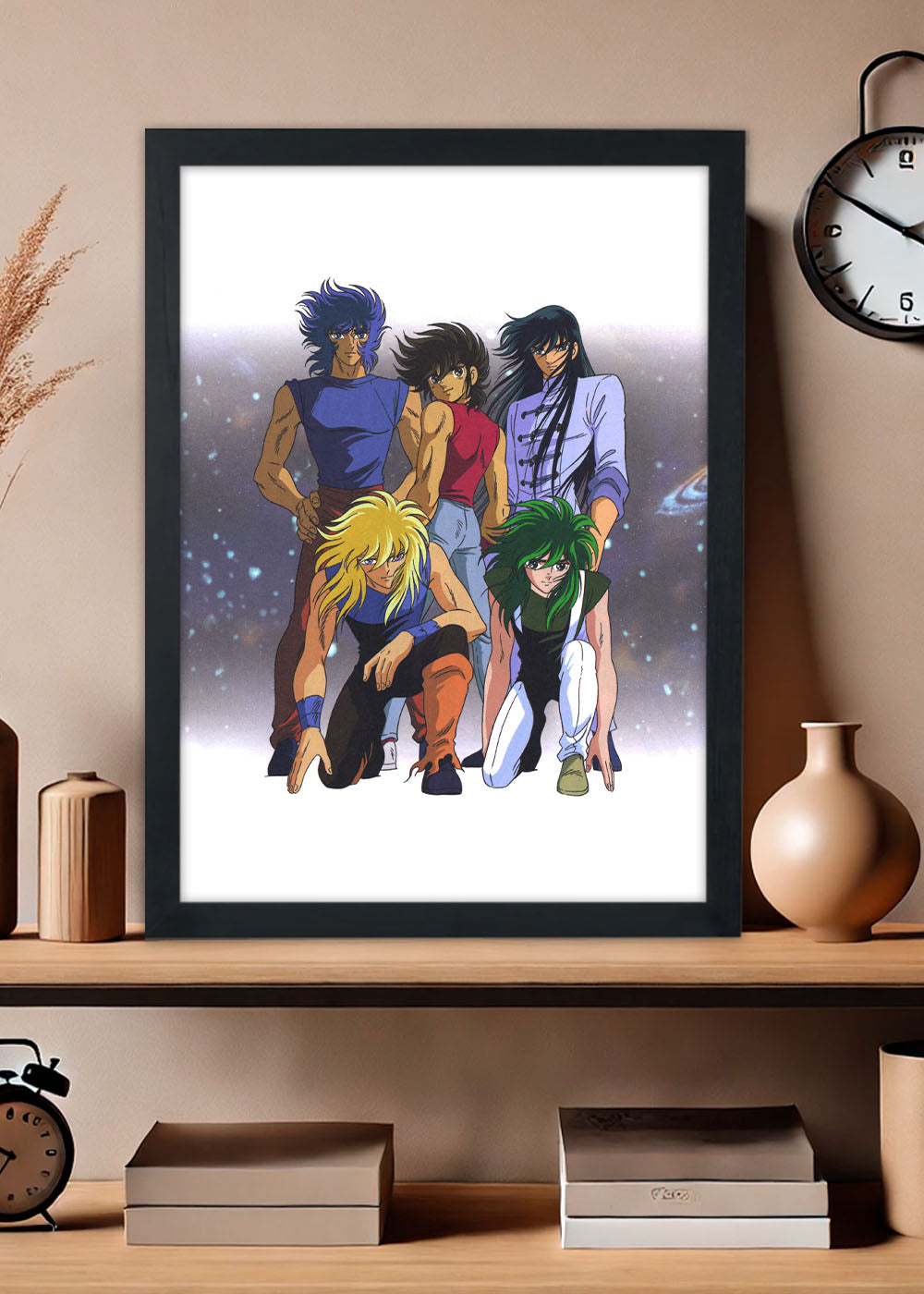 Quadro Anime Os Cavaleiros do Zodiaco - Com vidro