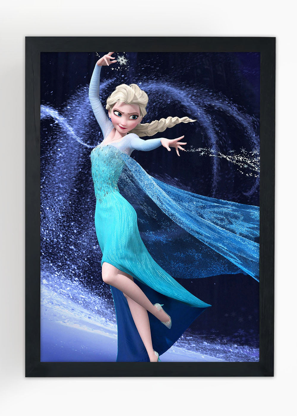 Quadro Elsa rainha do gelo - Com vidro