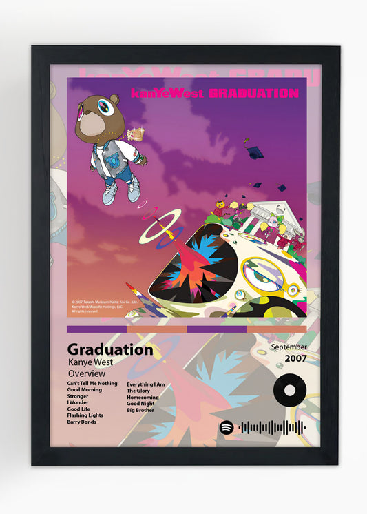 Quadro Decorativo Graduation - Kanye West