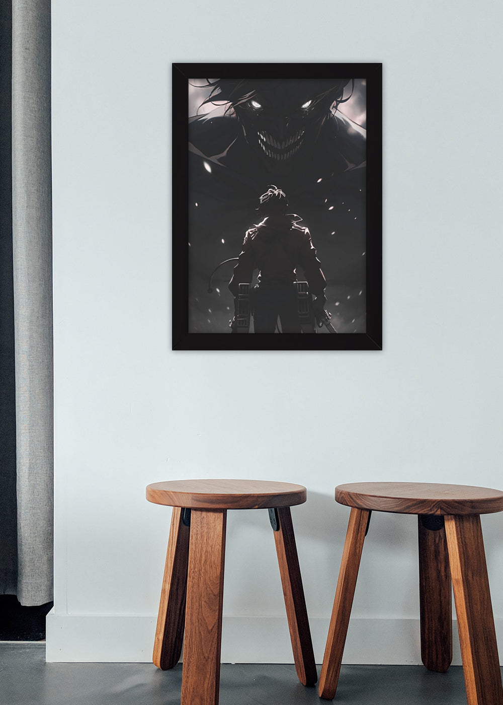 Quadro Decorativo Attack on Titan - Levi - Com vidro
