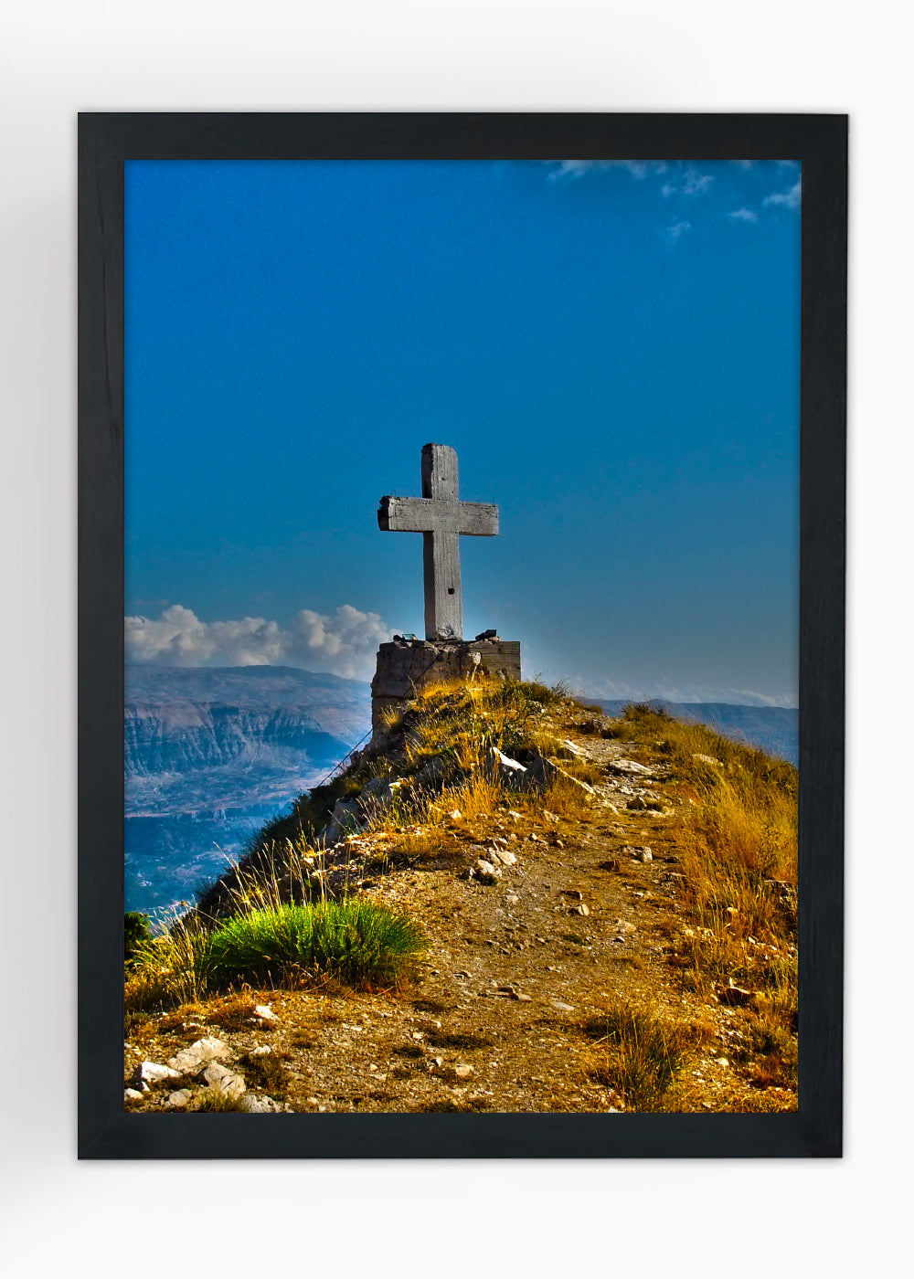 Quadro Pequena Cruz - Com vidro