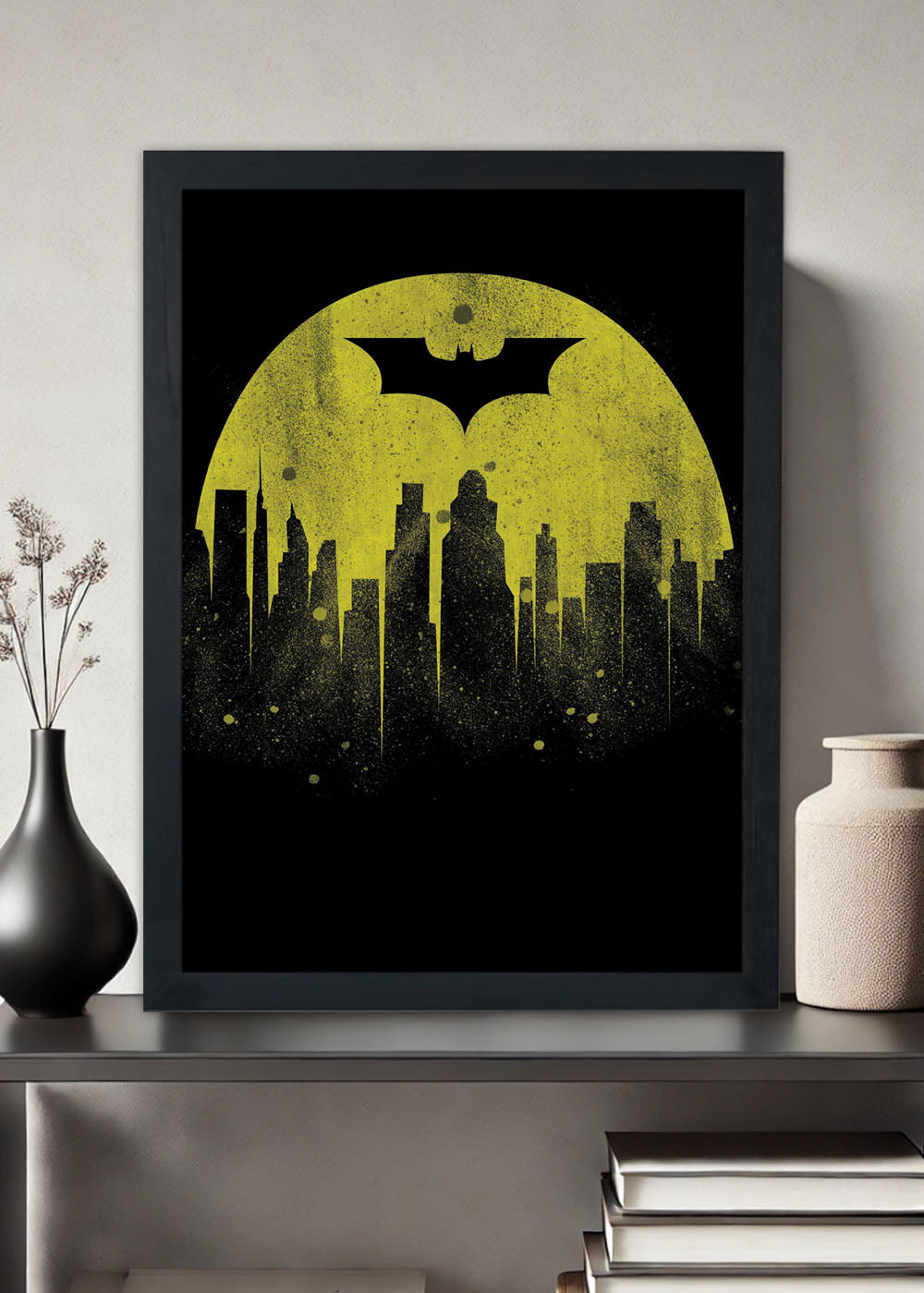 Quadro Decorativo DC - O protetor de Gotham City - Com vidro
