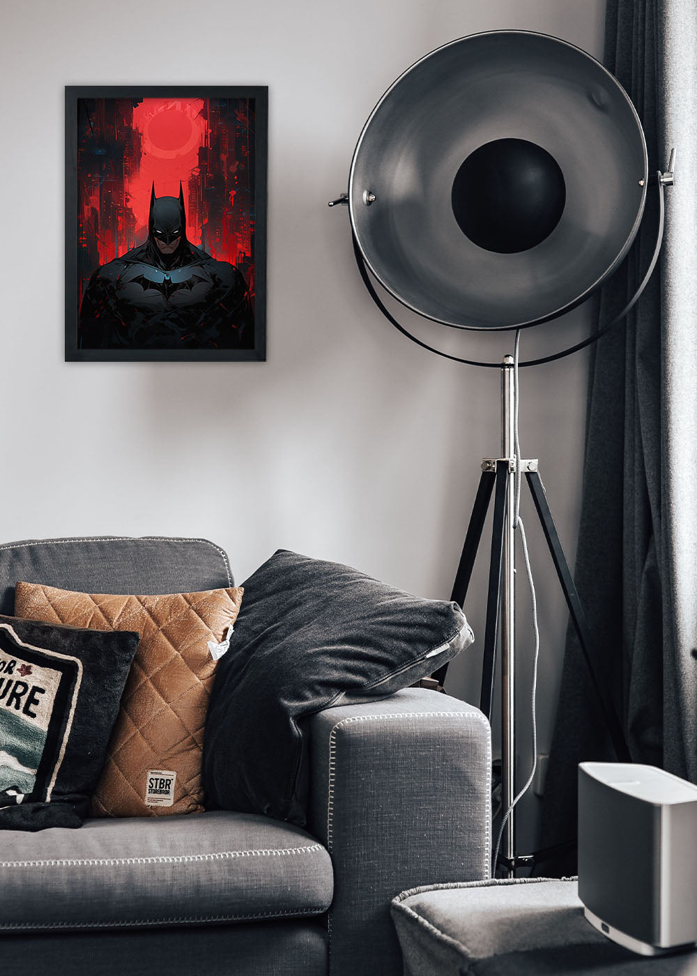 Quadro Decorativo Batman - DC - Com vidro