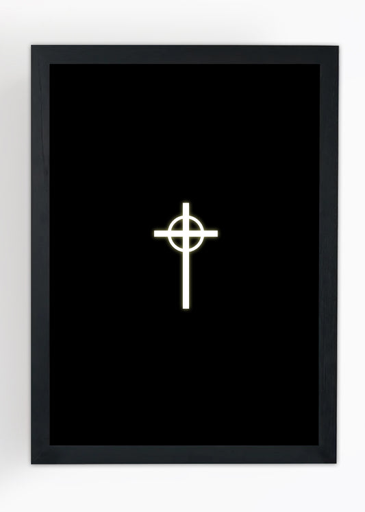 Quadro Cruz católica - Com vidro
