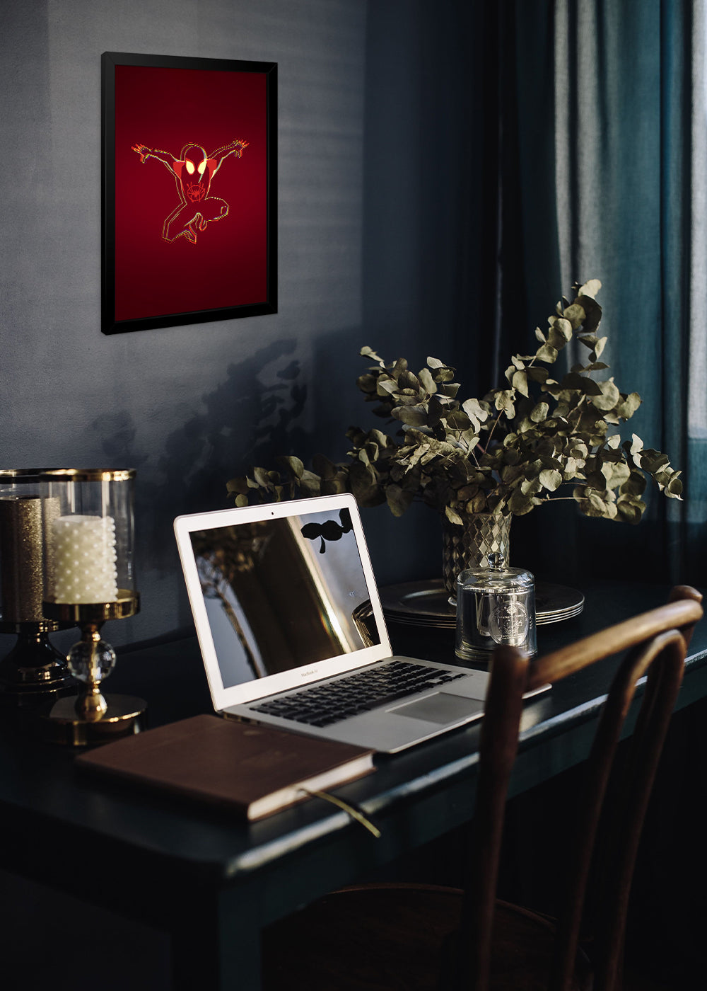 Quadro Homem-aranha Miles Morales - Com vidro