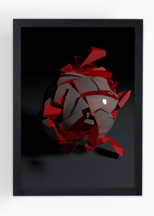 Quadro Decorativo abstrato - Com vidro