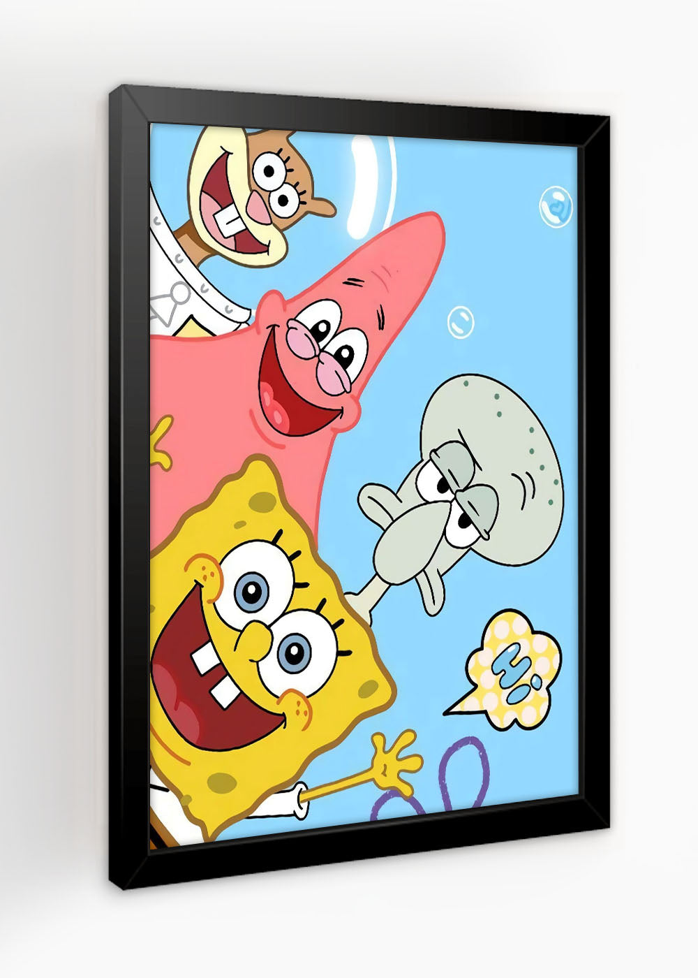 Quadro Decorativo Turma do Bob esponja - Com vidro