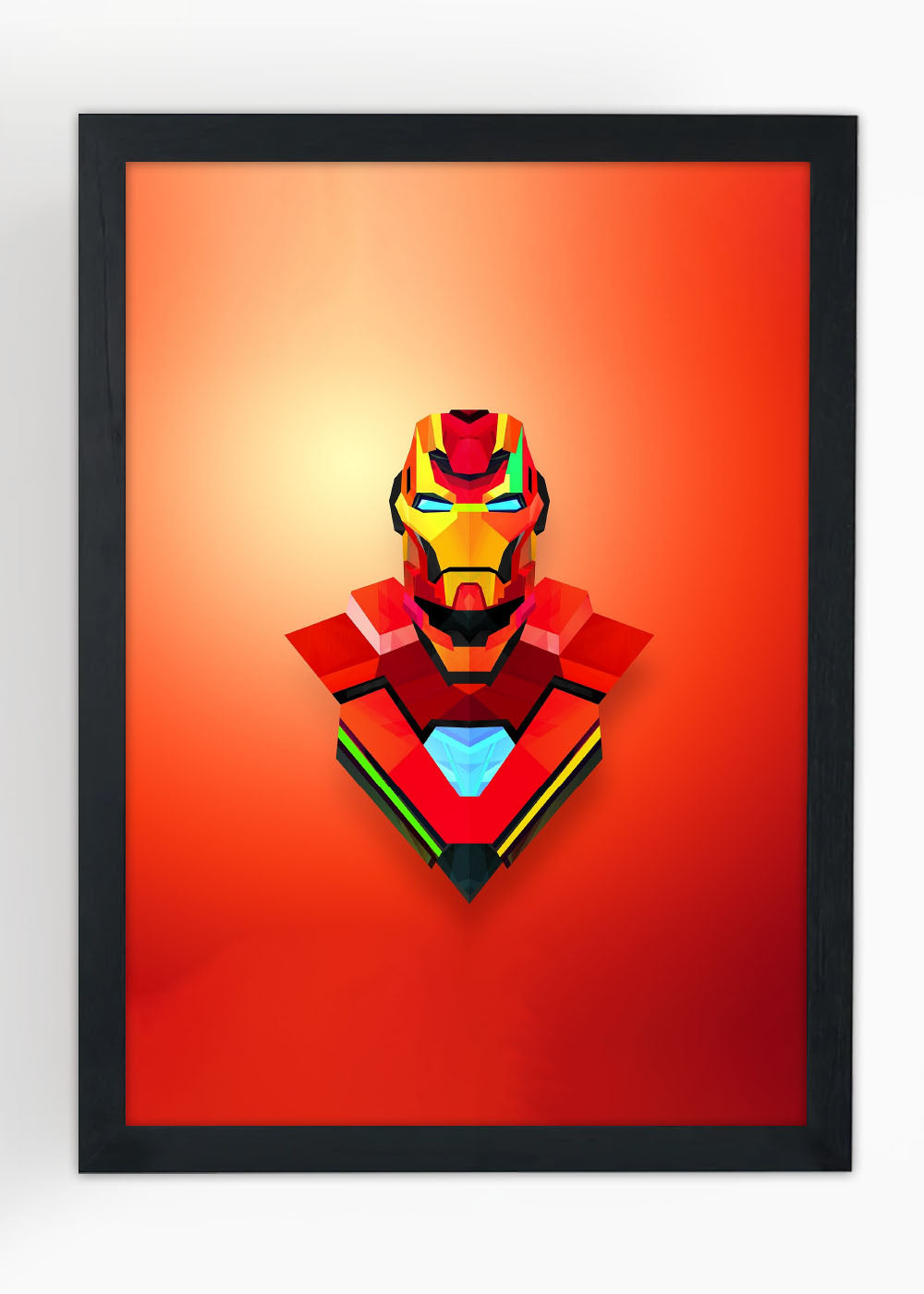 Quadro Homem de Ferro arte - Com vidro