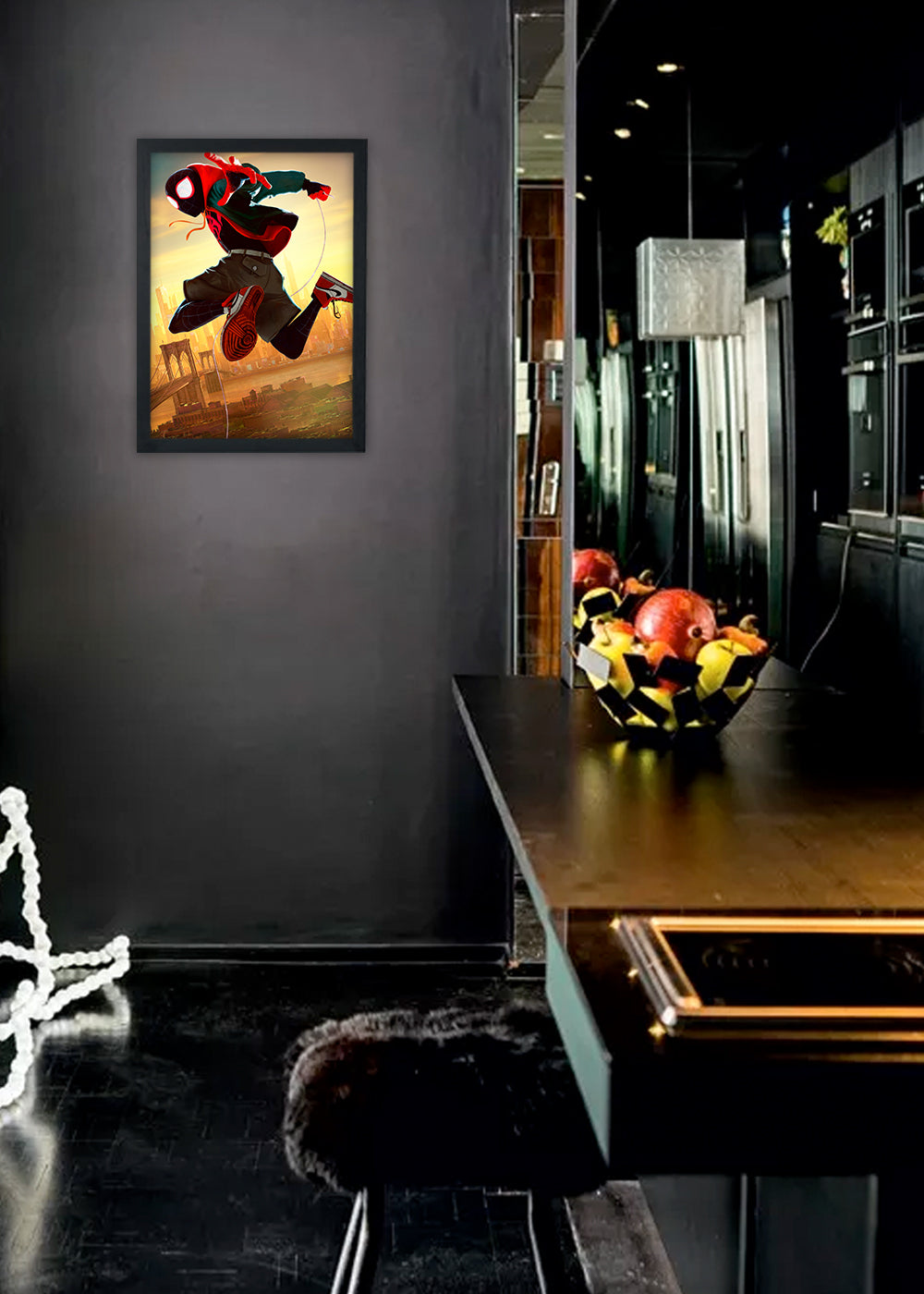 Quadro Homem-Aranha, Miles Morales - Com vidro
