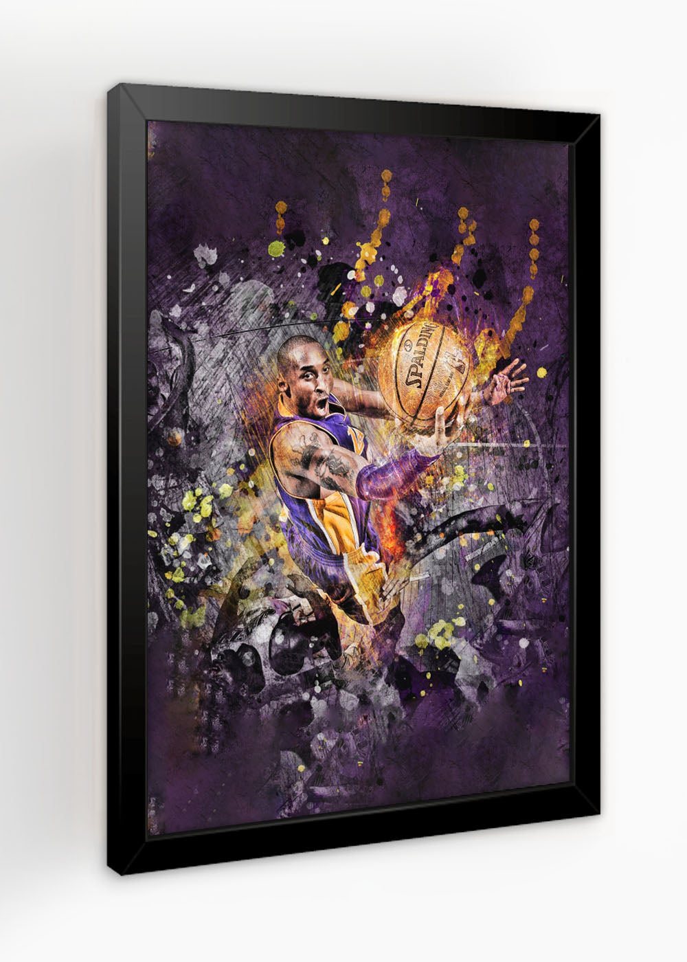 Quadro Kobe Bryant Lakers - Com vidro