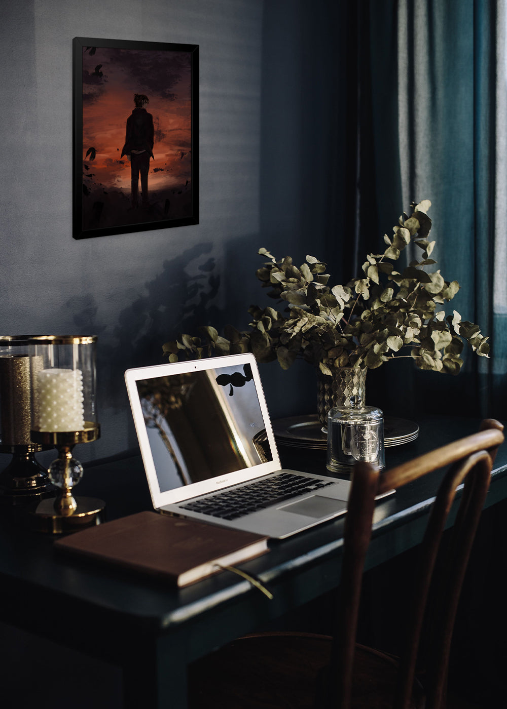 Quadro Decorativo Attack on Titan - Eren - Com vidro