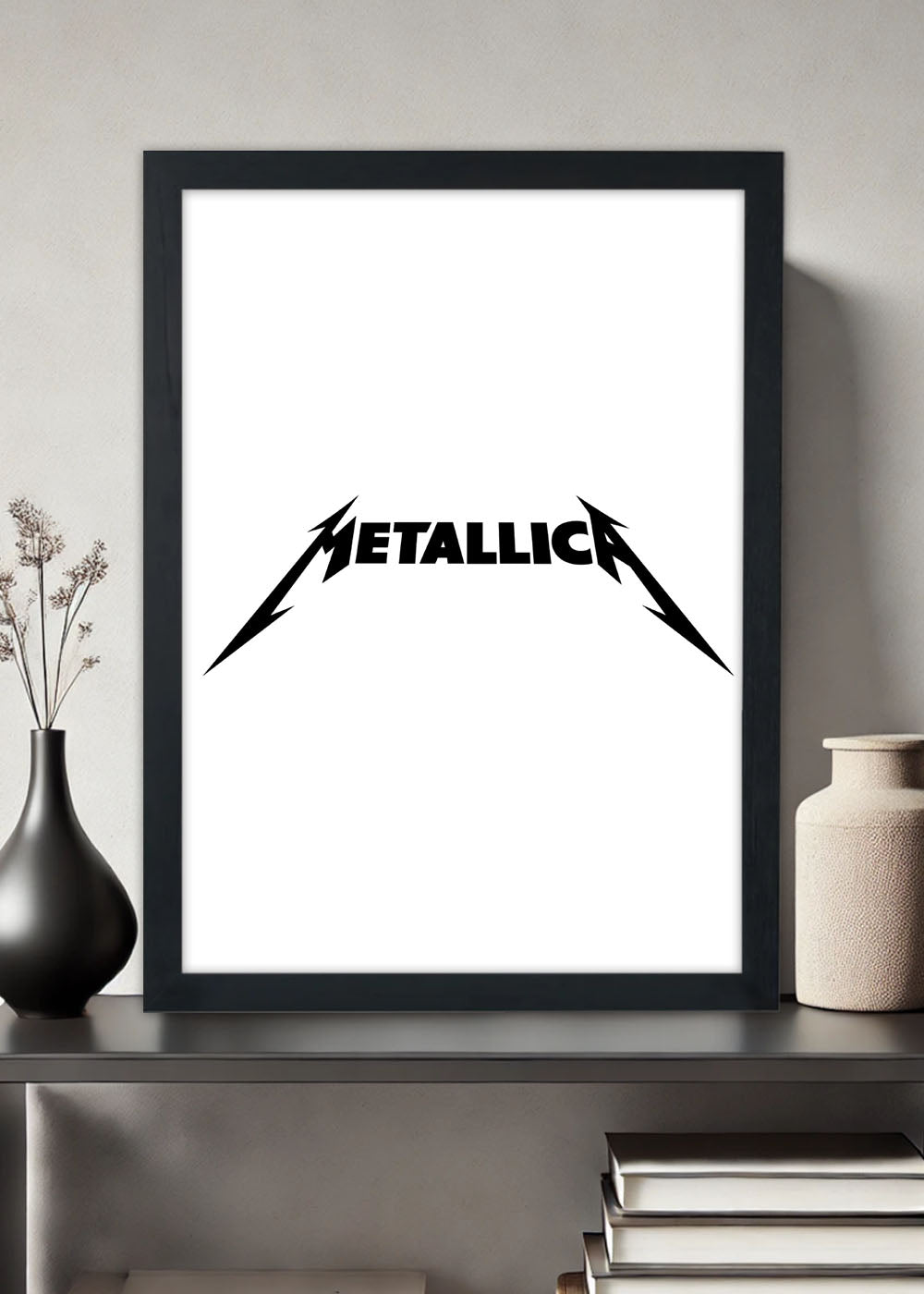 Quadro A banda Metallica - Com vidro