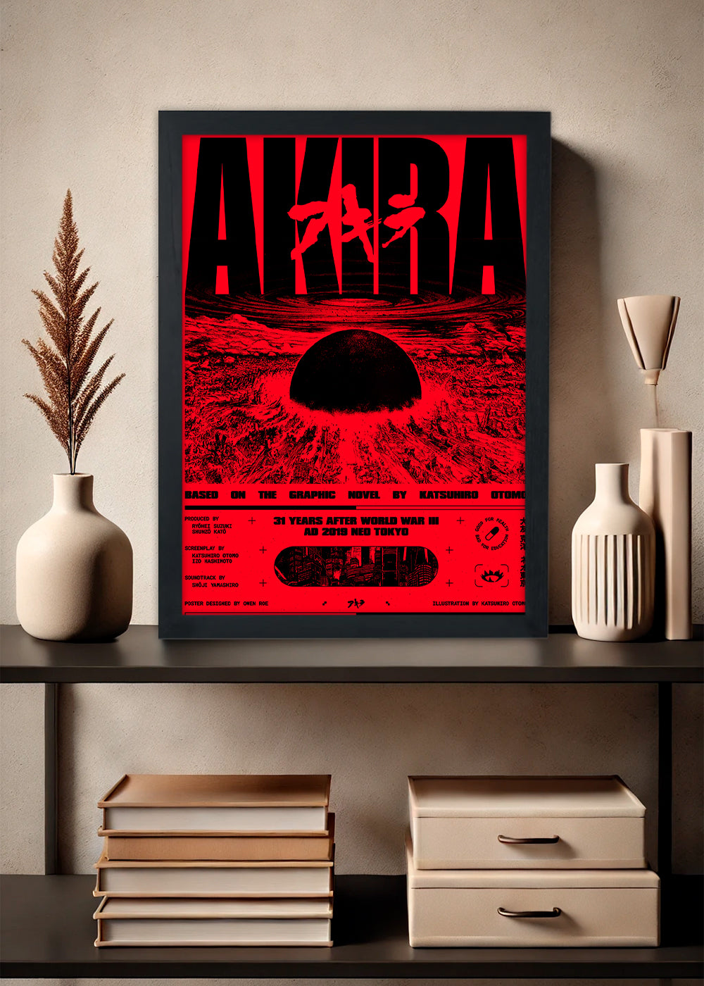 Quadro Decorativo Akira - Com vidro