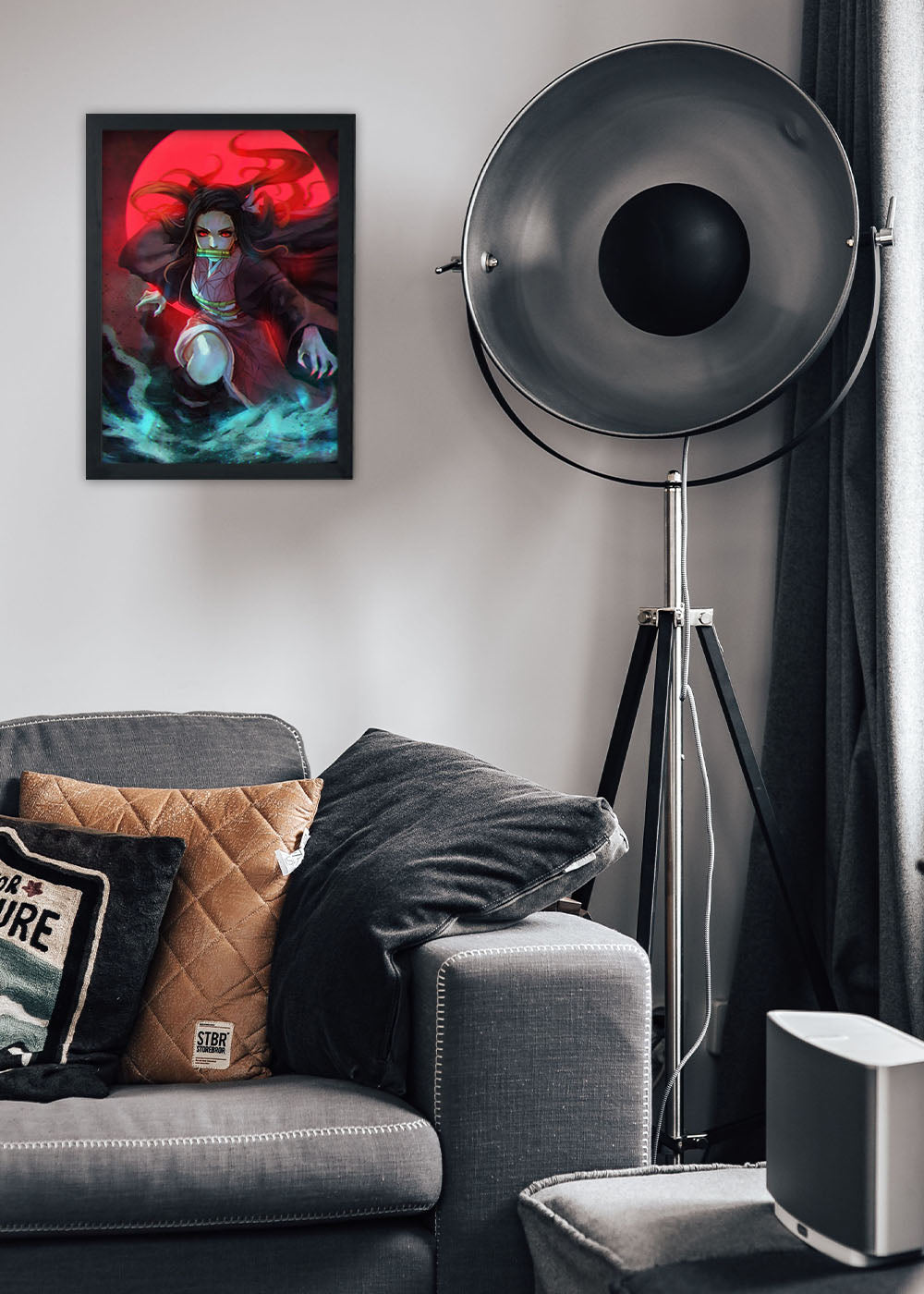 Quadro Decorativo Demon Slayer - Nezuko - Com vidro