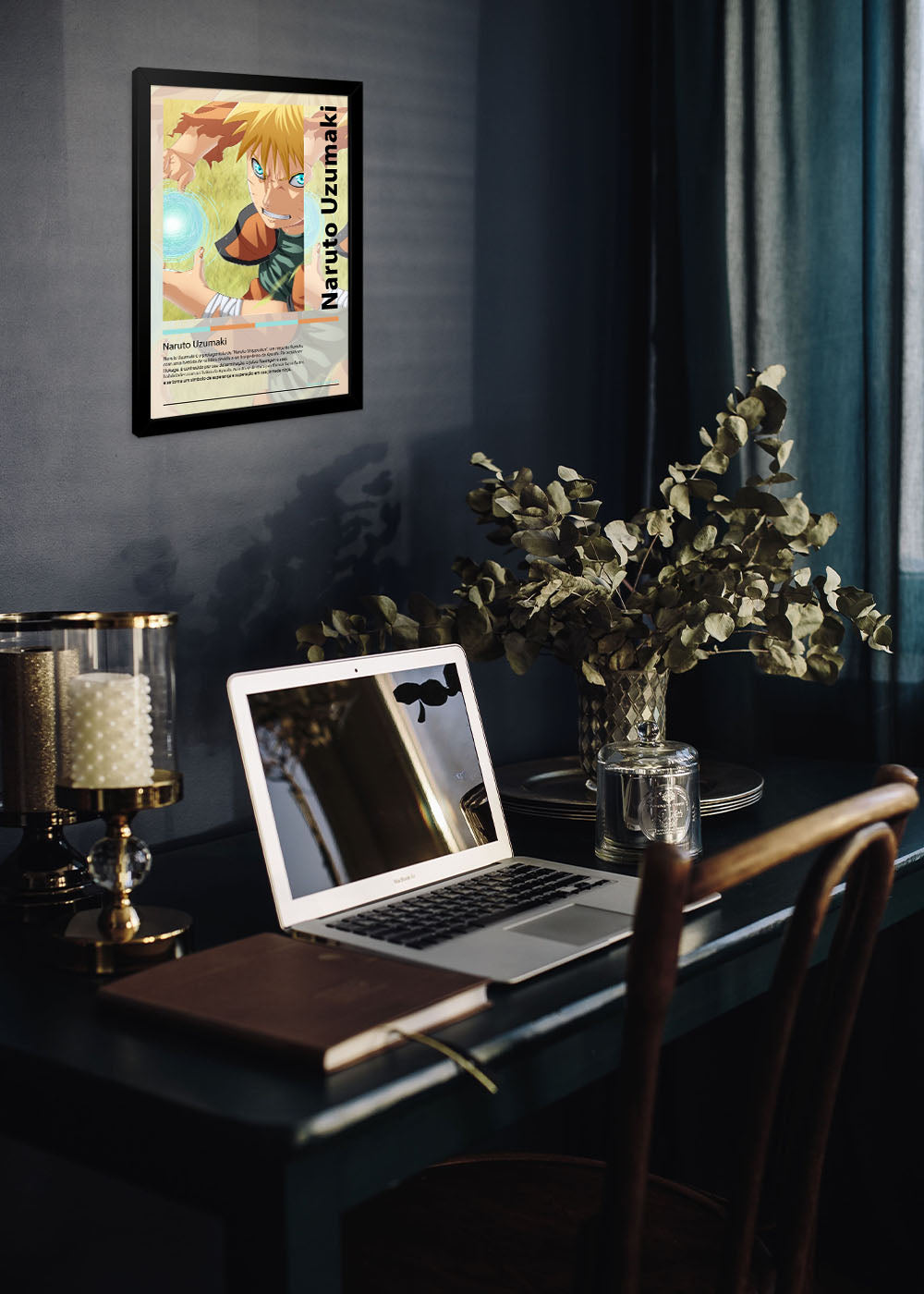 Quadro Naruto Uzumaki -  Naruto Shippuden - Com vidro