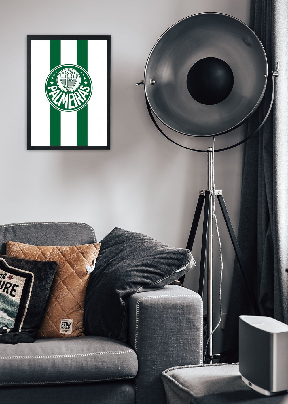 Quadro Palmeiras Alma Palmeirense - Com Vidro