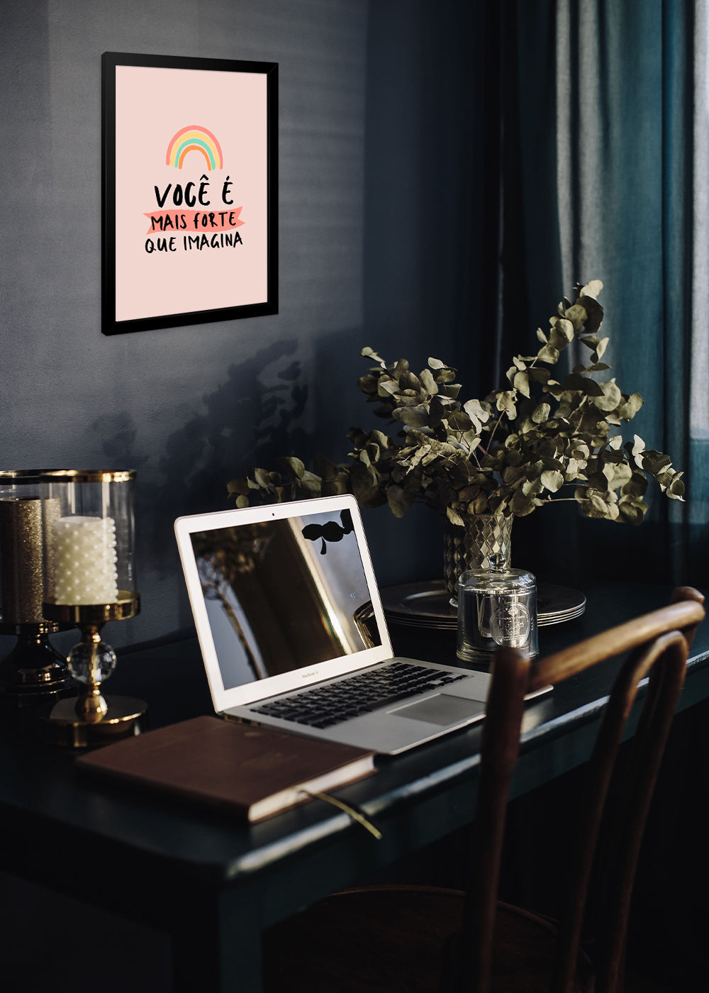 Quadro Decorativo Você é mais forte - Com vidro