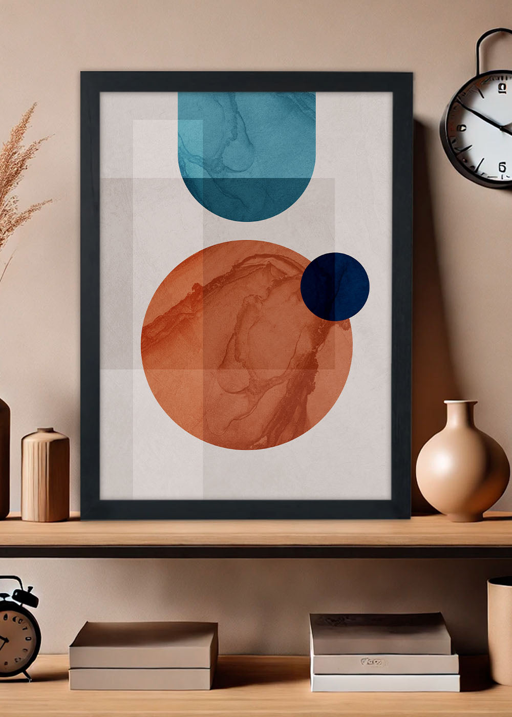 Quadro Decorativo Arte abstrata moderna - Com vidro